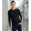 image:imageDecrum Mens Striped Long Sleeve Crew Neck Tee ShirtsBlack