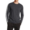 image:imageDecrum Mens Striped Long Sleeve Crew Neck Tee ShirtsCharcoal