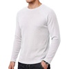 image:imageDecrum Mens Waffle Long Sleeve Crew Neck Tee ShirtsWhite