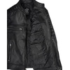 image:imageDecrum Motorcycle Style Cafe Racer Mens Leather Jacket with Zip ClosureBlack
