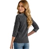 image:imageDecrum Raglan Baseball Shirt Women  Casual Trendy 34 Length Raglan Sleeve Tops for WomenBlack  Acid Wash Raglan 34 Sleeve Shirt
