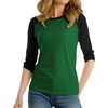 image:imageDecrum Raglan Baseball Shirt Women  Casual Trendy 34 Length Raglan Sleeve Tops for WomenGreen  Black Womens Raglan