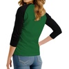 image:imageDecrum Raglan Baseball Shirt Women  Casual Trendy 34 Length Raglan Sleeve Tops for WomenGreen  Black Womens Raglan