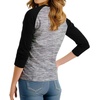 image:imageDecrum Raglan Baseball Shirt Women  Casual Trendy 34 Length Raglan Sleeve Tops for WomenGrey Milage  Black Womens Raglan