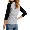 image:imageDecrum Raglan Baseball Shirt Women  Casual Trendy 34 Length Raglan Sleeve Tops for WomenHeather Grey  Black Raglan