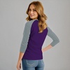 image:imageDecrum Raglan Baseball Shirt Women  Casual Trendy 34 Length Raglan Sleeve Tops for WomenPurple  Heather Grey Womens Raglan