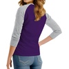 image:imageDecrum Raglan Baseball Shirt Women  Casual Trendy 34 Length Raglan Sleeve Tops for WomenPurple  Heather Grey Womens Raglan