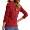 image:imageDecrum Raglan Baseball Shirt Women  Casual Trendy 34 Length Raglan Sleeve Tops for WomenRed Womens Solid Color Raglan