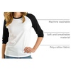 image:imageDecrum Raglan Baseball Shirt Women  Casual Trendy 34 Length Raglan Sleeve Tops for WomenWhite  Black Womens Raglan
