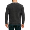 image:imageDecrum Raglan Shirt Men  Crew Neck Baseball Long Sleeve Tee ShirtsBlack Acid Wash