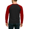 image:imageDecrum Raglan Shirt Men  Crew Neck Baseball Long Sleeve Tee ShirtsBlack Red