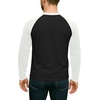 image:imageDecrum Raglan Shirt Men  Crew Neck Baseball Long Sleeve Tee ShirtsBlack White