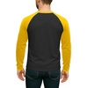 image:imageDecrum Raglan Shirt Men  Crew Neck Baseball Long Sleeve Tee ShirtsBlack Yellow
