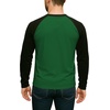 image:imageDecrum Raglan Shirt Men  Crew Neck Baseball Long Sleeve Tee ShirtsGreen Black
