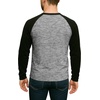 image:imageDecrum Raglan Shirt Men  Crew Neck Baseball Long Sleeve Tee ShirtsMelange Grey Black
