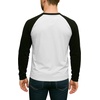 image:imageDecrum Raglan Shirt Men  Crew Neck Baseball Long Sleeve Tee ShirtsWhite Black