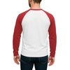 image:imageDecrum Raglan Shirt Men  Crew Neck Baseball Long Sleeve Tee ShirtsWhite Red