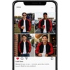 image:imageDecrum Raglan Varsity Jacket Men  High School Bomber Mens Baseball JacketsBlack Red