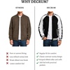 image:imageDecrum Raglan Varsity Jacket Men  High School Bomber Mens Baseball JacketsBlack White