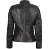 image:imageDecrum Real Lambskin Cafe Racer Leather Jackets For Women Biker StyleDark Brown Ruboff