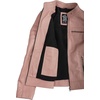 image:imageDecrum Real Lambskin Cafe Racer Leather Jackets For Women Biker StylePink