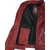 image:imageDecrum Real Lambskin Cafe Racer Leather Jackets For Women Biker StyleRed Wax