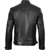 image:imageDecrum Real Lambskin Cafe Racer Leather Jackets for Men Motorcycle StyleBlack