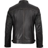 image:imageDecrum Real Lambskin Cafe Racer Leather Jackets for Men Motorcycle StyleDark Brown Ruboff