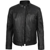 image:imageDecrum Real Lambskin Cafe Racer Men Leather Jacket Casual Fashion OuterwearBlack