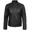 image:imageDecrum Real Lambskin Cafe Racer Men Leather Jacket Casual Fashion OuterwearBlack