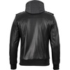 image:imageDecrum Real Lambskin Casual Leather Jacket Men with Removeable HoodFrndle  Black Leather Jacket Men