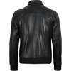 image:imageDecrum Real Lambskin Leather Bomber Jacket Men Classic Casual OuterwearBlack