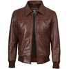 image:imageDecrum Real Lambskin Leather Bomber Jacket Men Classic Casual OuterwearBrown
