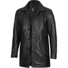 image:imageDecrum Real Lambskin Leather Car Coat Mid Length Long Jackets For MenBlack