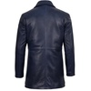 image:imageDecrum Real Lambskin Leather Car Coat Mid Length Long Jackets For MenBlue
