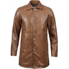 image:imageDecrum Real Lambskin Leather Car Coat Mid Length Long Jackets For MenCamel