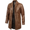 image:imageDecrum Real Lambskin Leather Car Coat Mid Length Long Jackets For MenCamel
