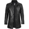 image:imageDecrum Real Lambskin Leather Coat Mid Length Long Jackets For MenBlack