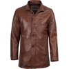 image:imageDecrum Real Lambskin Leather Coat Mid Length Long Jackets For MenBrown