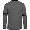 image:imageDecrum Ringer Shirts Men  Crew Neck Stripe Long Sleeves Tee ShirtsCharcoal  2 Stripes Long Sleeve