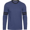 image:imageDecrum Ringer Shirts Men  Crew Neck Stripe Long Sleeves Tee ShirtsDenim Blue  2 Stripes Long Sleeve