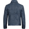 image:imageDecrum Trucker Leather Jacket Men  Vintage Style Real Lambskin Leather Jackets for Men with Button ClosureDistress Washed Blue New