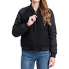 image:imageDecrum Womens Black Raglan Sleeve Casual Bomber JacketBlack