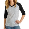 image:imageDecrum Womens Raglan Shirt  34 Length Sleeve V Neck Baseball Tops amp TeesSet 67