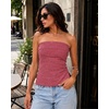 image:imageDecrum Womens Strapless Off Shoulder Tube TopsHeather Pink