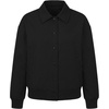 image:imageFleece Jacket Women  Casual Fashion Shirt Collar Womens Bomber JacketsBlack