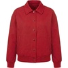 image:imageFleece Jacket Women  Casual Fashion Shirt Collar Womens Bomber JacketsRed