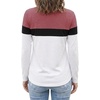 image:imageLong Sleeve Shirts for Women  Multicolor Crew Neck Womens Tops and TeesHeather Pink Black White