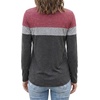 image:imageLong Sleeve Shirts for Women  Multicolor Crew Neck Womens Tops and TeesPink Gray Charcoal