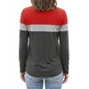 image:imageLong Sleeve Shirts for Women  Multicolor Crew Neck Womens Tops and TeesRed Gray Charcoal